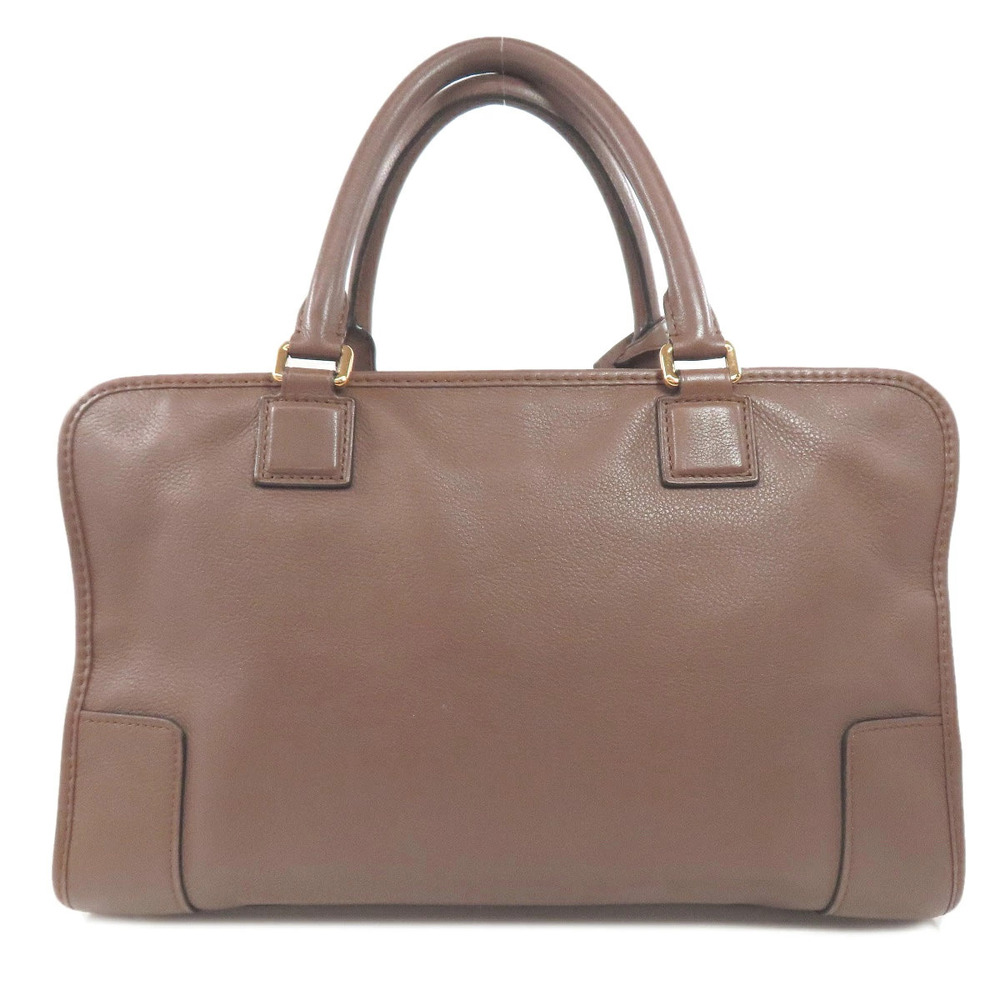 Loewe leather Anagram handbag 2way Amazona Black